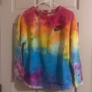 Custom Tie Dye Nike Sweater